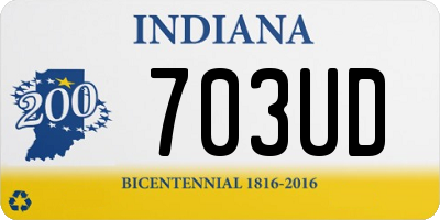 IN license plate 703UD