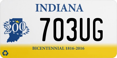 IN license plate 703UG