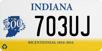 IN license plate 703UJ