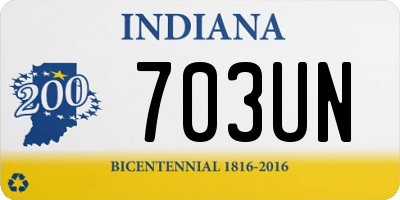 IN license plate 703UN