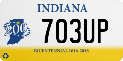 IN license plate 703UP