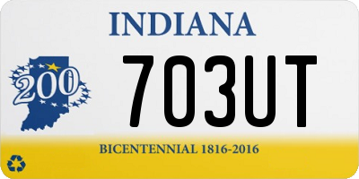 IN license plate 703UT
