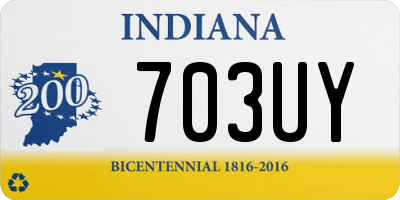 IN license plate 703UY
