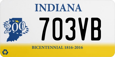 IN license plate 703VB