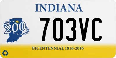 IN license plate 703VC