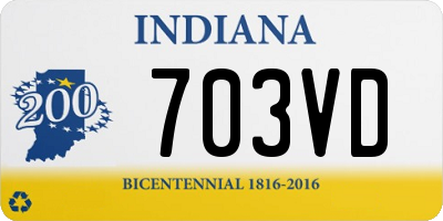 IN license plate 703VD