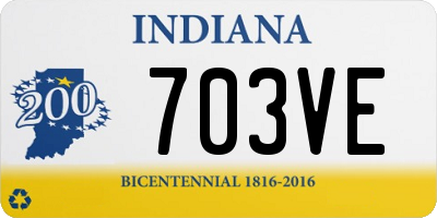 IN license plate 703VE