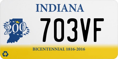 IN license plate 703VF