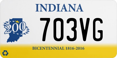 IN license plate 703VG