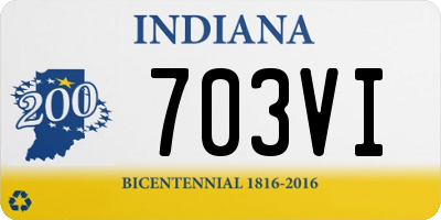 IN license plate 703VI