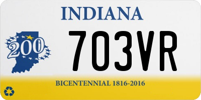 IN license plate 703VR