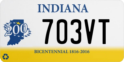 IN license plate 703VT
