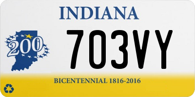 IN license plate 703VY