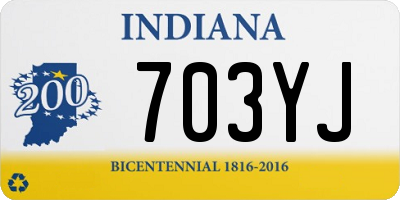 IN license plate 703YJ