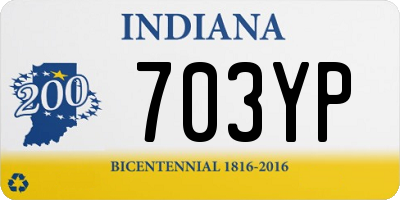 IN license plate 703YP