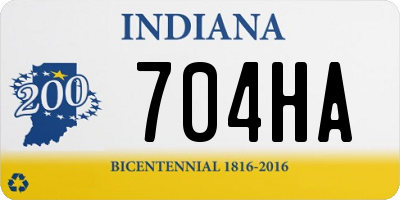 IN license plate 704HA