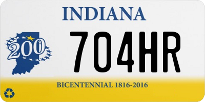 IN license plate 704HR