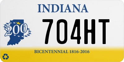 IN license plate 704HT