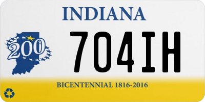 IN license plate 704IH