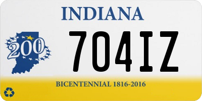 IN license plate 704IZ