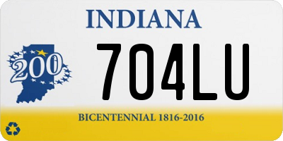 IN license plate 704LU