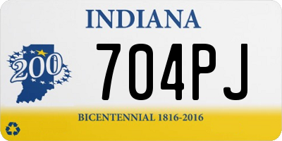 IN license plate 704PJ