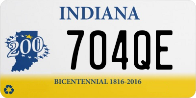 IN license plate 704QE