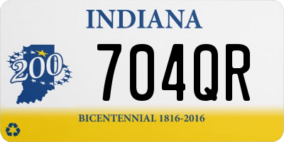 IN license plate 704QR