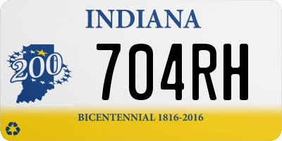 IN license plate 704RH