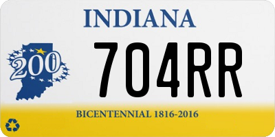 IN license plate 704RR