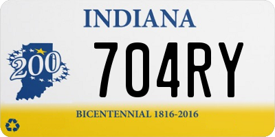 IN license plate 704RY