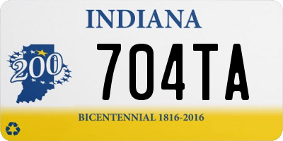 IN license plate 704TA