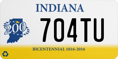 IN license plate 704TU