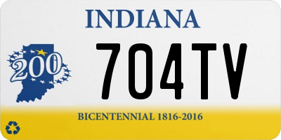 IN license plate 704TV