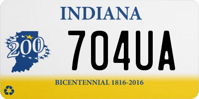 IN license plate 704UA