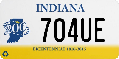 IN license plate 704UE