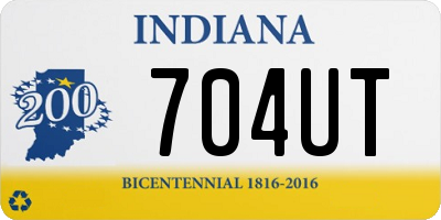 IN license plate 704UT
