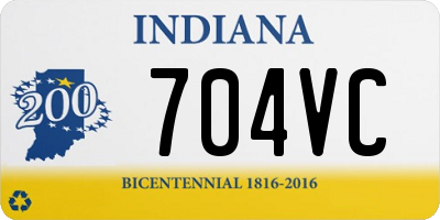 IN license plate 704VC