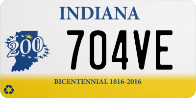 IN license plate 704VE