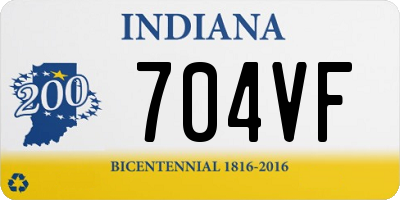 IN license plate 704VF