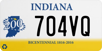 IN license plate 704VQ