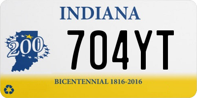 IN license plate 704YT