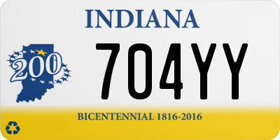 IN license plate 704YY