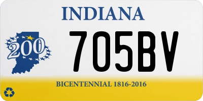 IN license plate 705BV