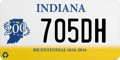 IN license plate 705DH