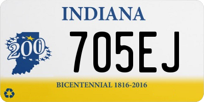 IN license plate 705EJ