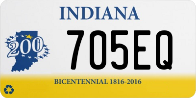 IN license plate 705EQ