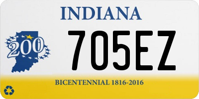 IN license plate 705EZ