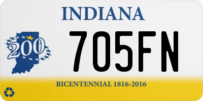 IN license plate 705FN