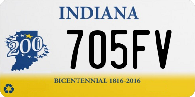 IN license plate 705FV